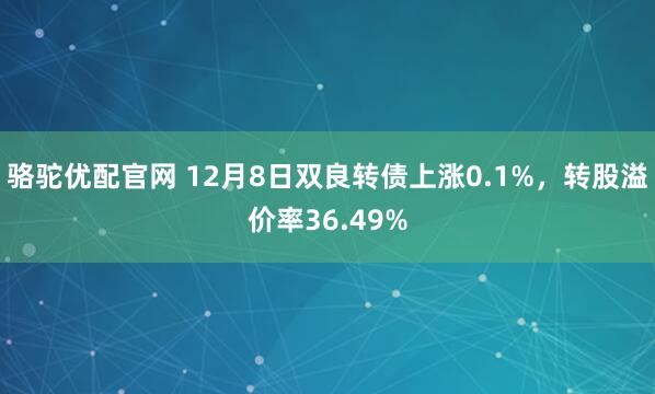 骆驼优配官网 12月8日双良转债上涨0.1%，转股溢价率36.49%